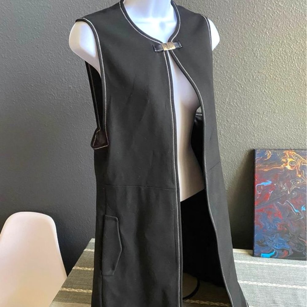 Zara Basic Black Vest - Medium